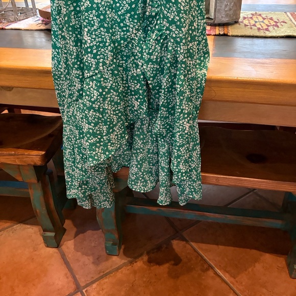 Lulu's Emerald Floral High-Low Dress - Picture 7 of 9